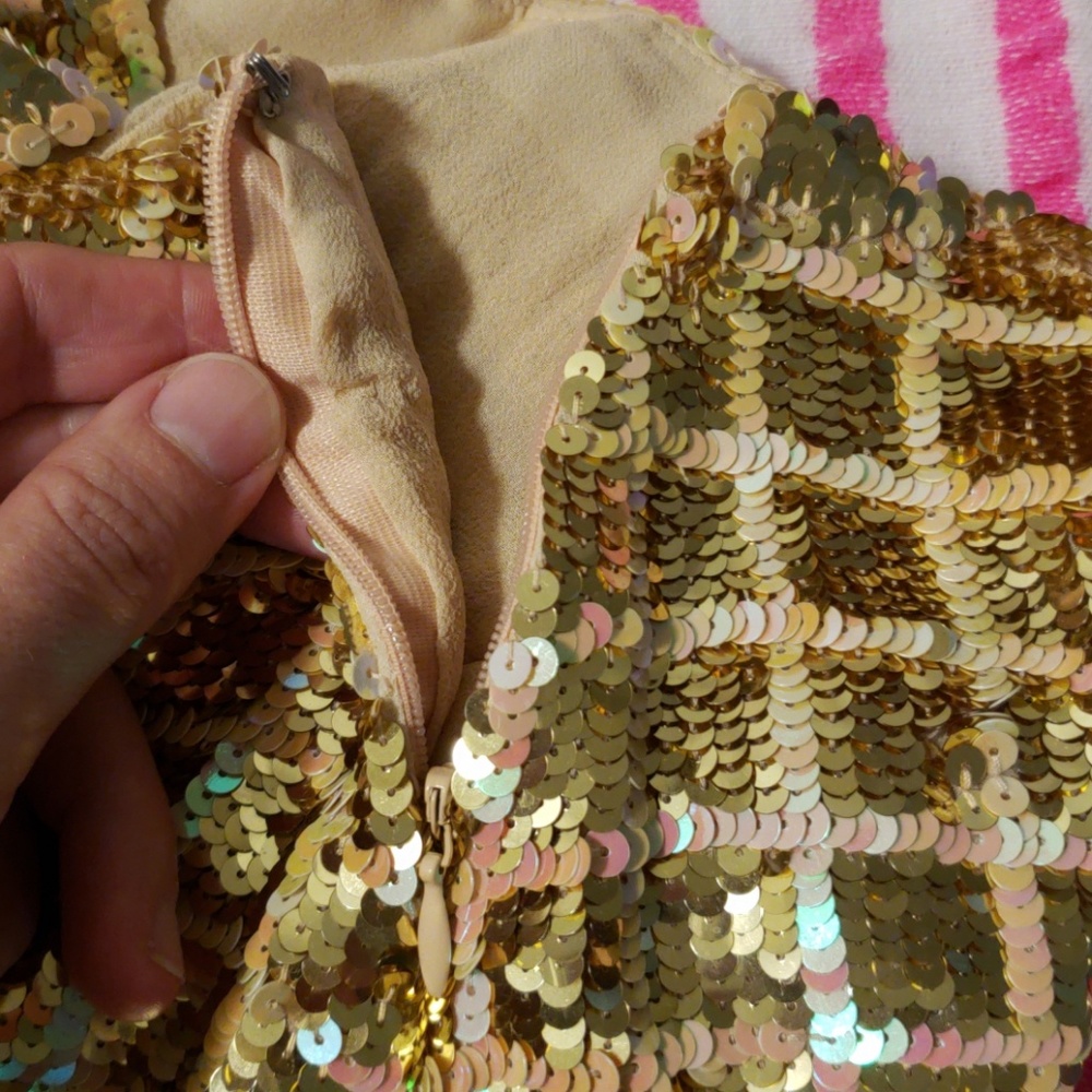 MODA INTERNATIONAL sequin miniskirt - Picture 5 of 7